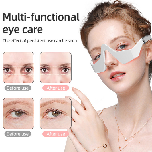 Wireless Eye Massager with Red Light & Heat
