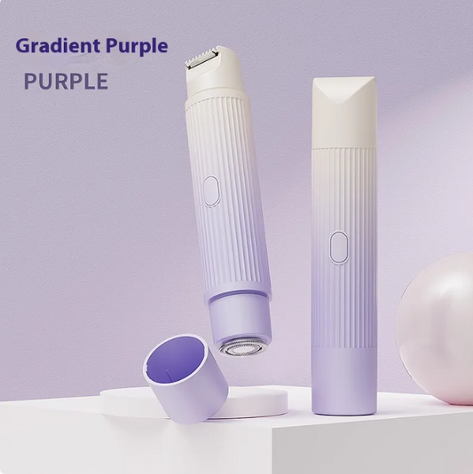 Dual-Head Painless Shaver - Face, Underarm, Bikini, Legs