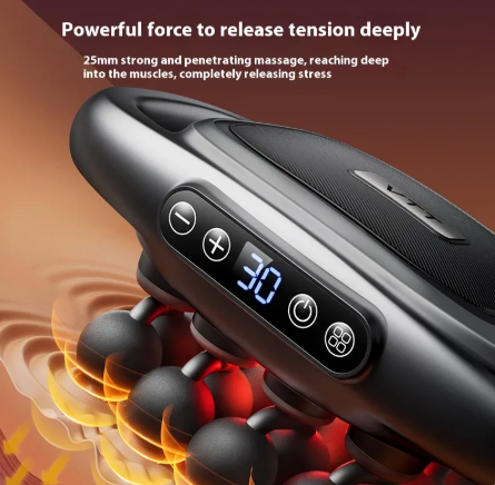 Percussion Massage Gun - 30 Speeds, Up to 16 Heads