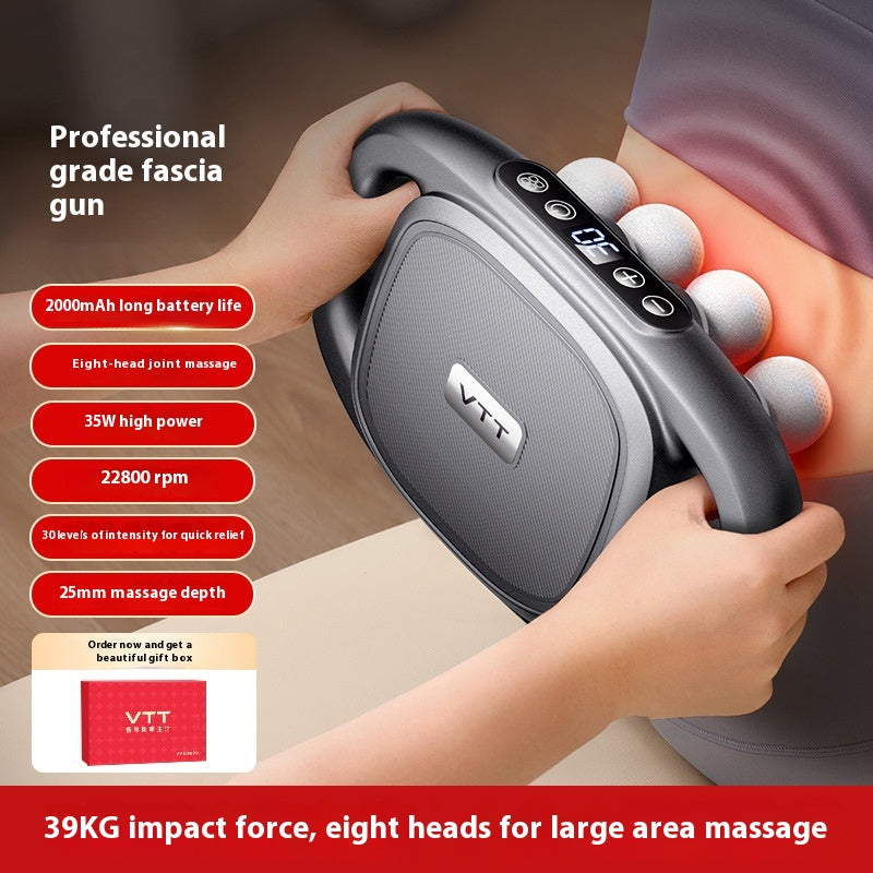 Percussion Massage Gun - 30 Speeds, Up to 16 Heads